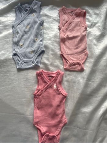Lot de 3 body sans manches fille 0mois kiabi