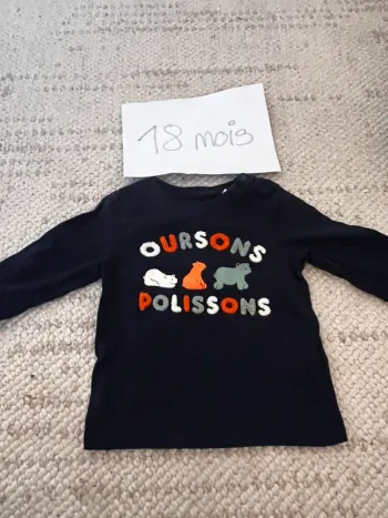 Tee shirt manche longue 18 mois