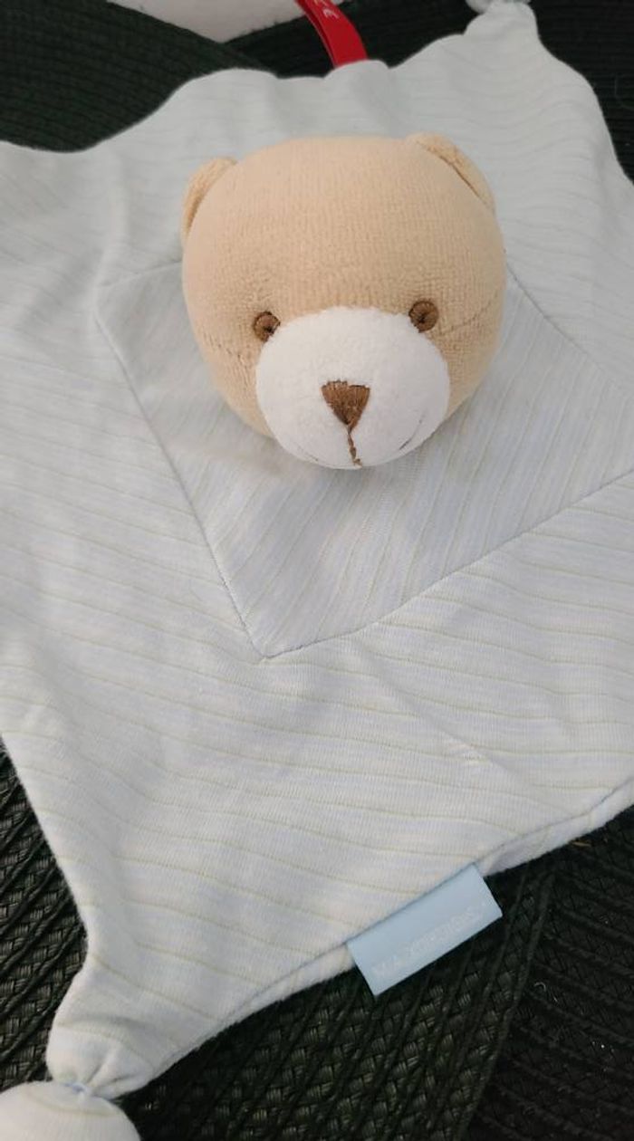 Doudou plat Ours bleu maxikids - photo numéro 4