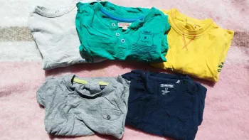 Lot 5 tee-shirt - 12 mois