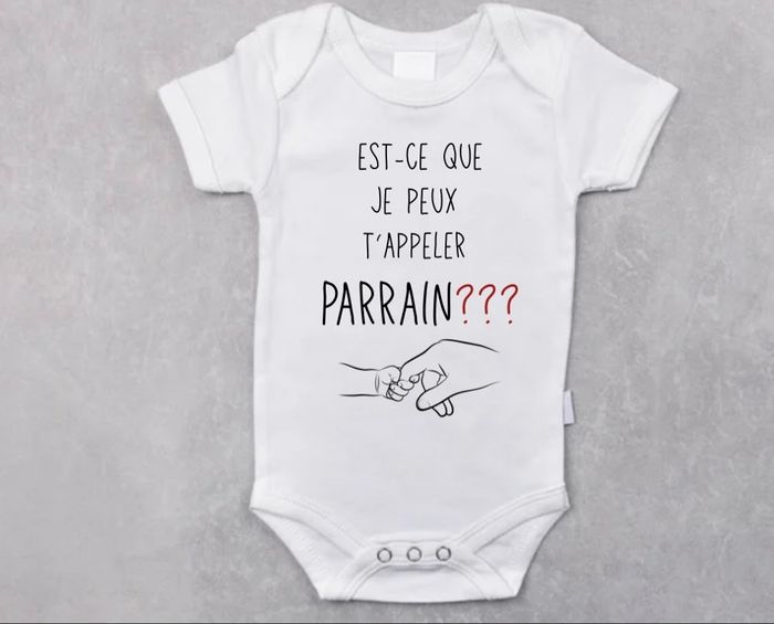 Body personnalisé pour parrain/marraine - photo numéro 2