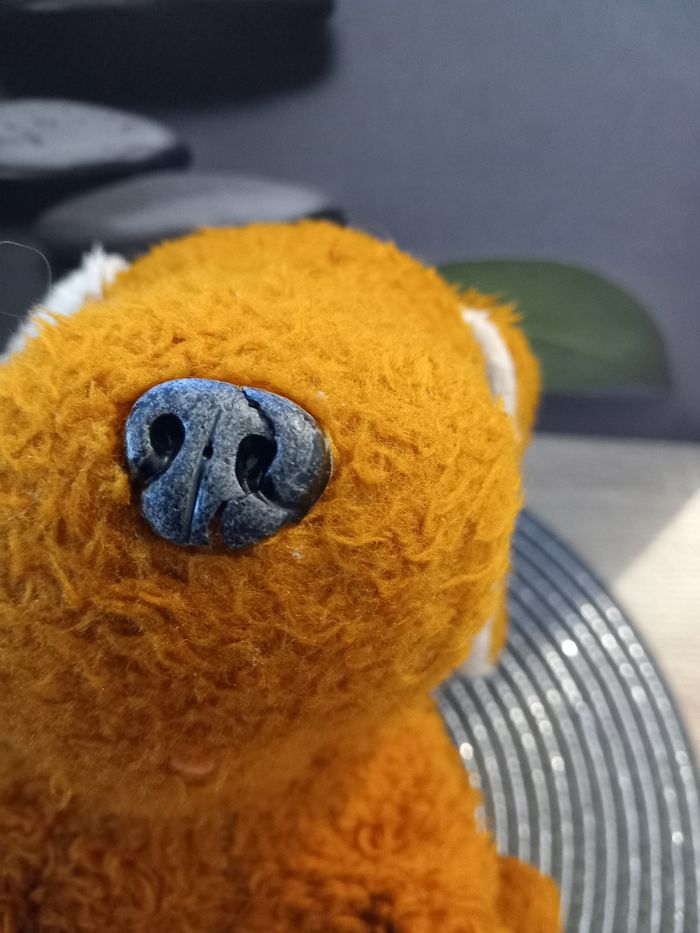 Peluche chien vintage marron roux 29cm - photo numéro 6