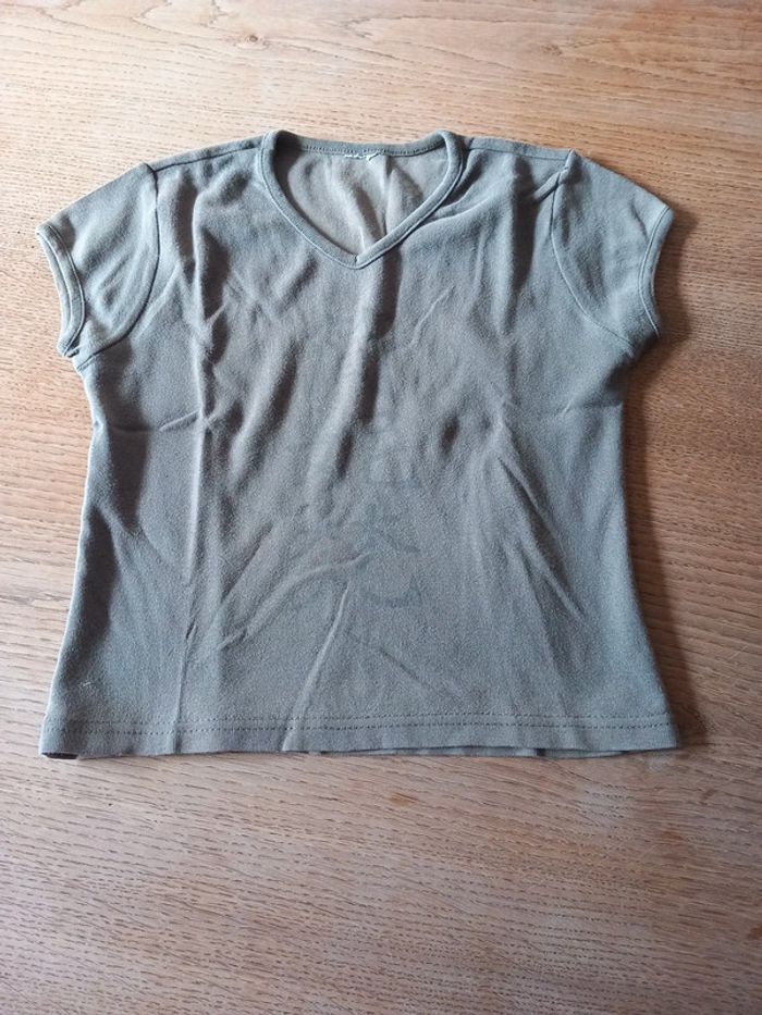 Tee-shirt coton kaki 6ans