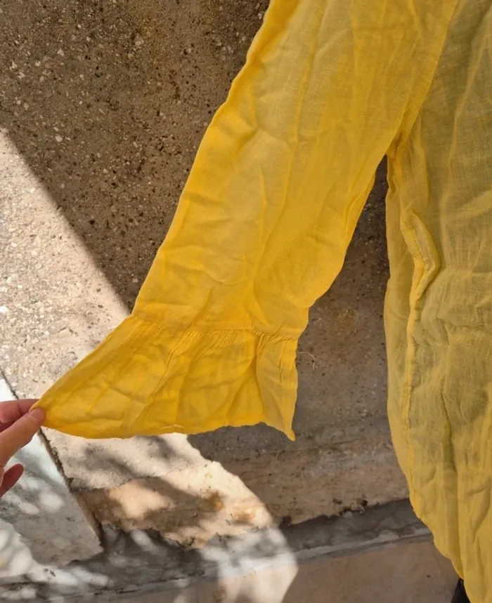 Blouse jaune Monoprix T.36 - photo numéro 4