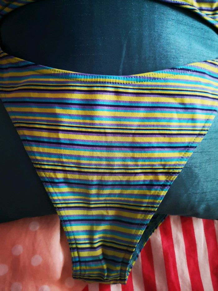 Maillot de bain 2 pièces tons bleu vert - photo numéro 5