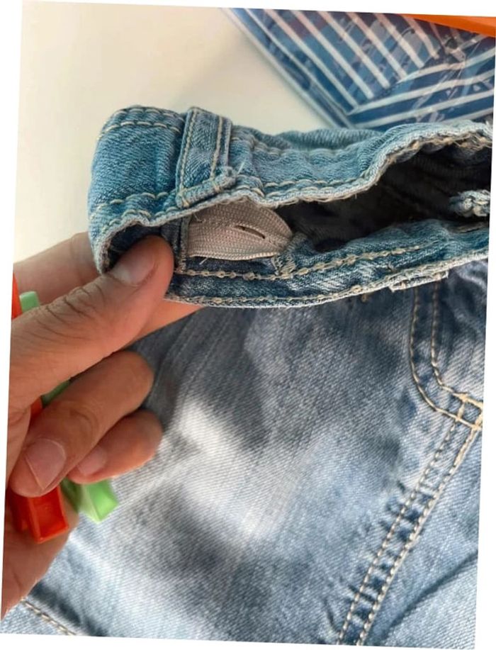 Belle jupe en Jean taille ajustable 4 ans okaïdi - photo numéro 4