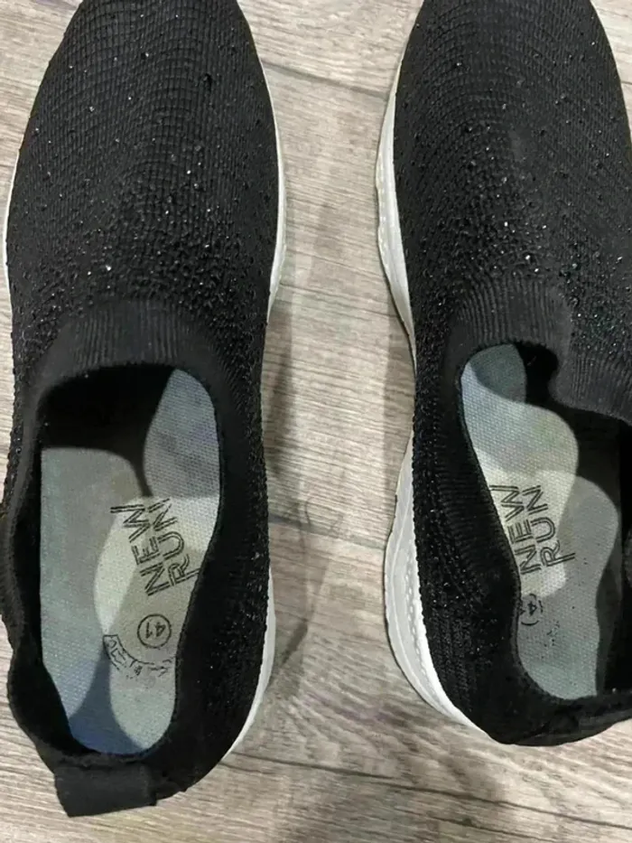 Sneakers à talon compensé Femme noir - photo numéro 6