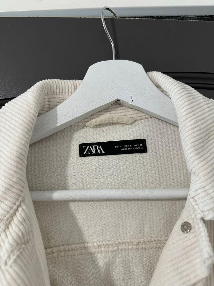 veste zara velours beige crème - photo numéro 9