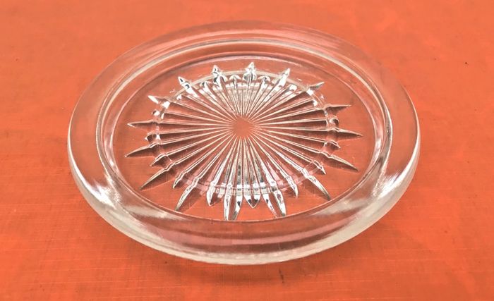 Années 1930 Dessous Bouteille / Carafe Verre taillé transparent