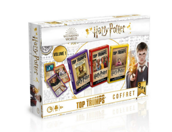 Coffret multi-jeux Top Trumps 3 en 1 Harry Potter Volume 1 sous blister Neuf, avec étiquette 6 ans -