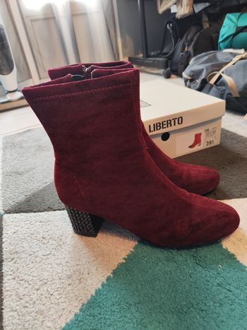 Bottines bordeaux