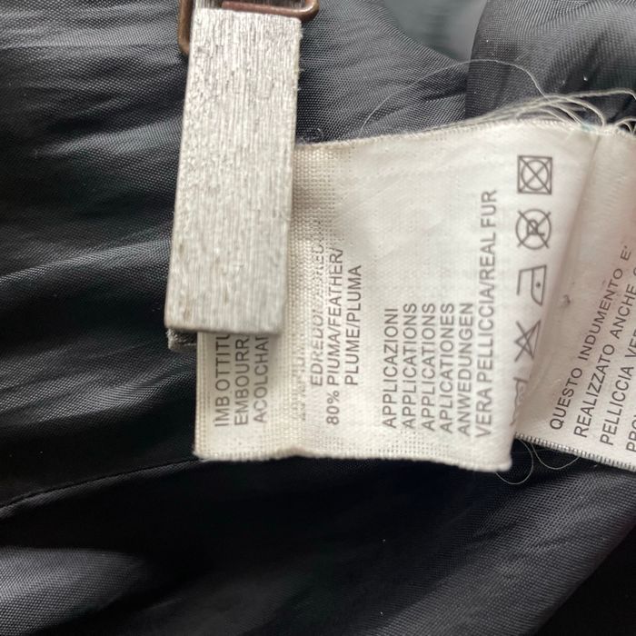 Doudoune noire femme M longue avec fourrure amovible duvet/plume, coupe cintrée, poches zippées V065 - photo numéro 9