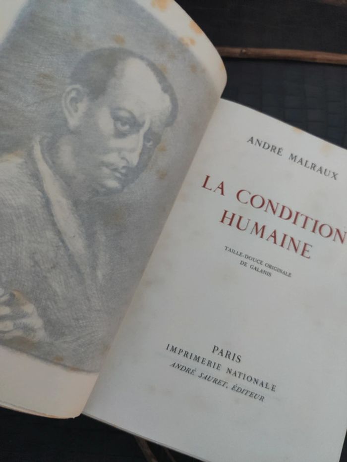 La condition humaine - André Malraux / Livre ancien 1946 - photo numéro 3