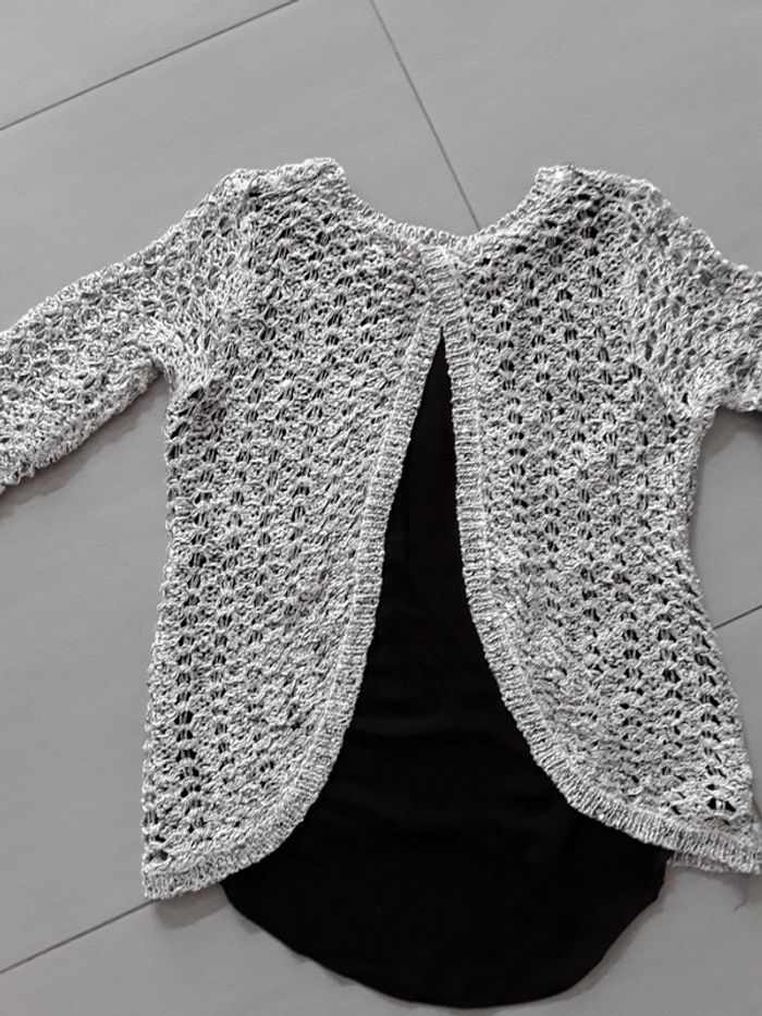 Pull Mim grosses mailles paillettes - photo numéro 3