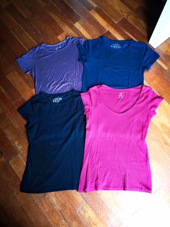 Lot de 4 tee shirts manches courtes basics