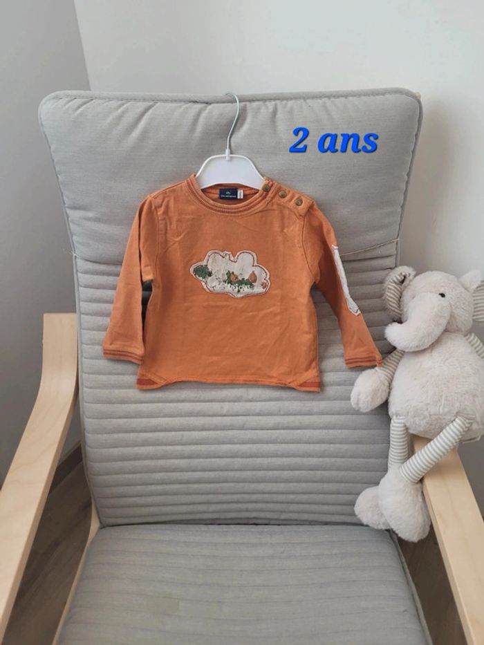 Tee shirt manches longues orange
