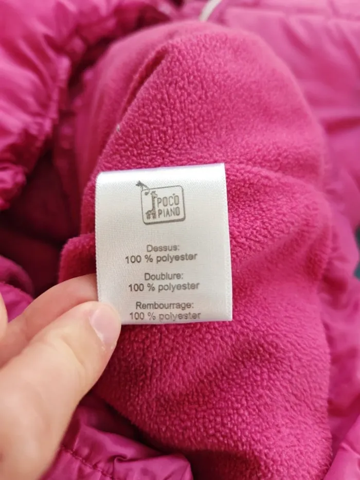 Doudoune rose fushia taille 3 ans - photo numéro 6