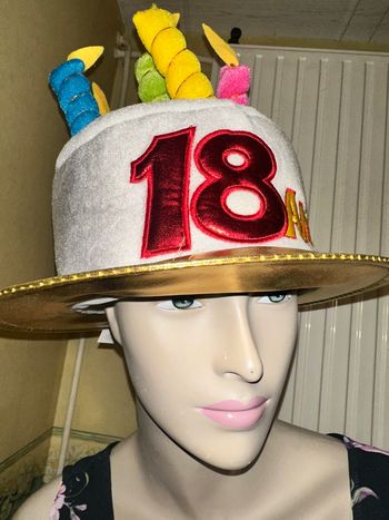 Chapeau anniversaire 18 ans