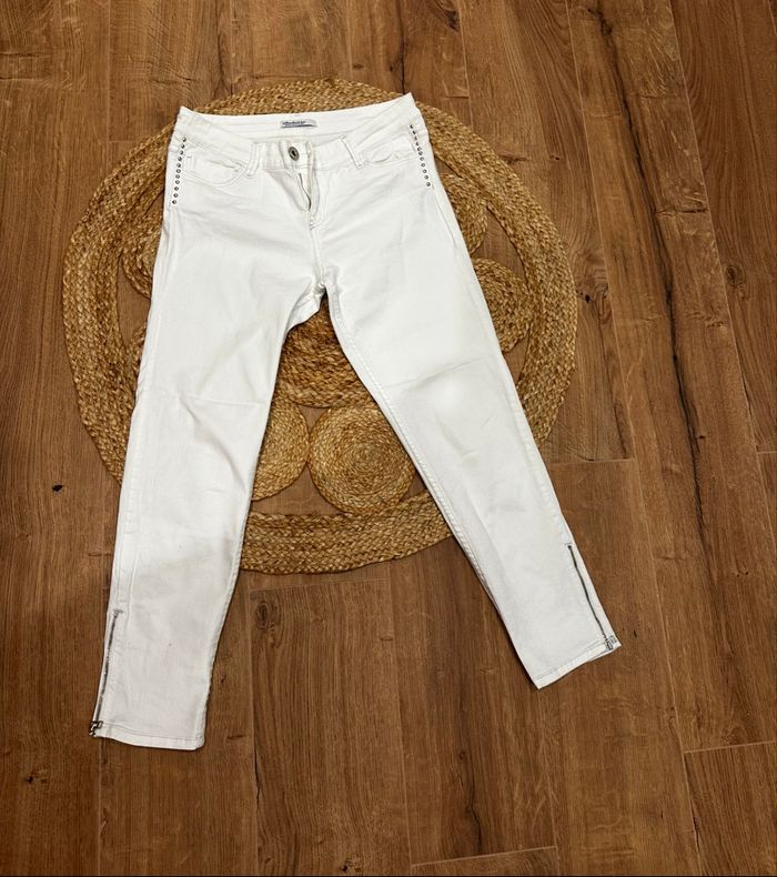 Pantalon Jean femme Stradivarius t42 Blanc