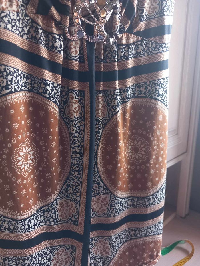 Débardeur à motifs marron, noir et beige - photo numéro 4