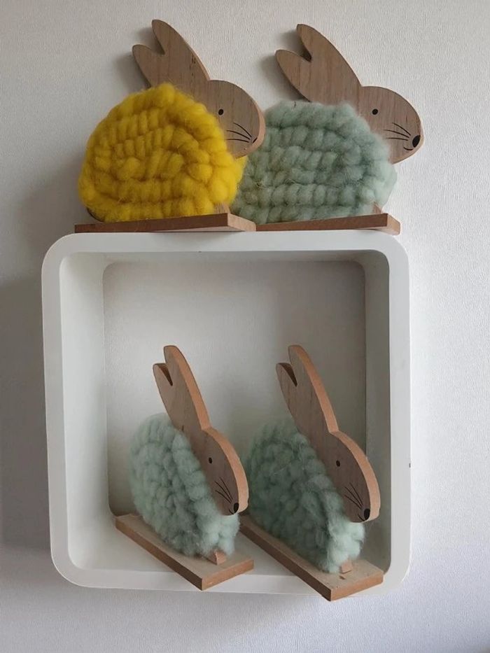 Lapin en bois à l'unité ou en lot (lire annonce)