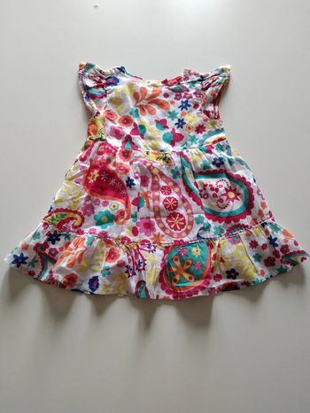 robe imprimée été tissaia fille 6  mois