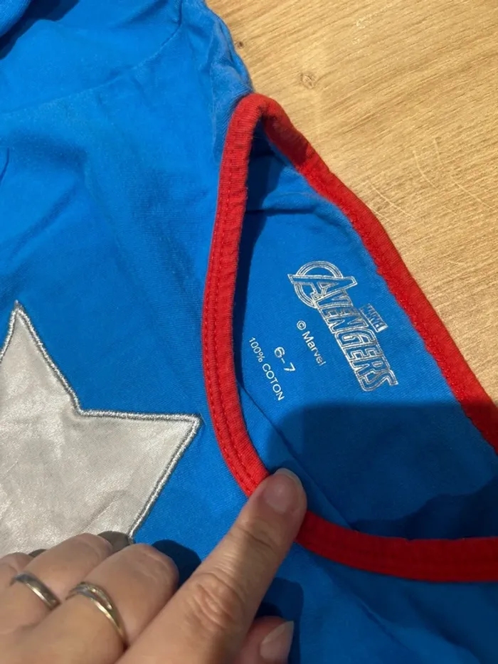 Pyjama avengers Marvel cap’taine america - photo numéro 5