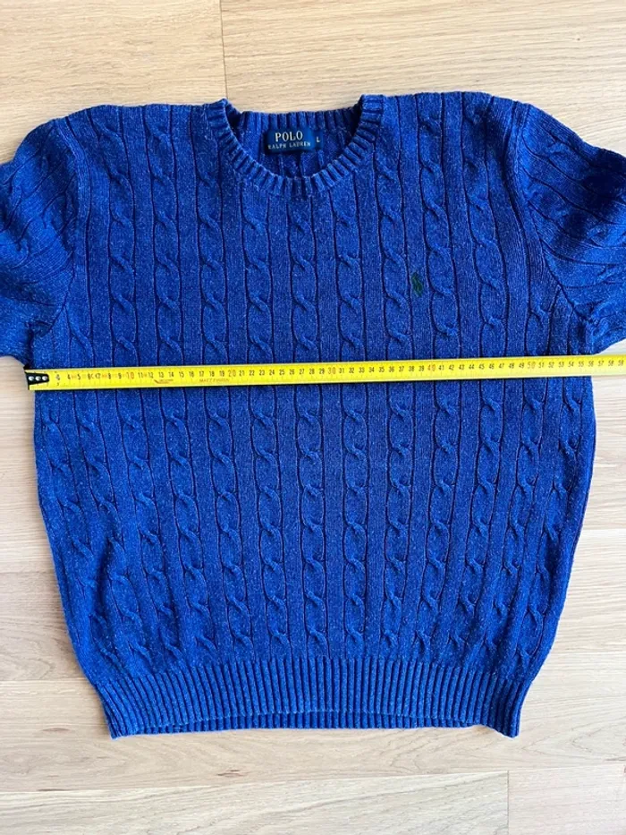 Pull Torsadé 100% coton - Ralph Lauren - Taille L - photo numéro 5