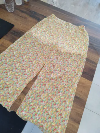 Pantalon fluide coloré été "Gemo" - Taille 40