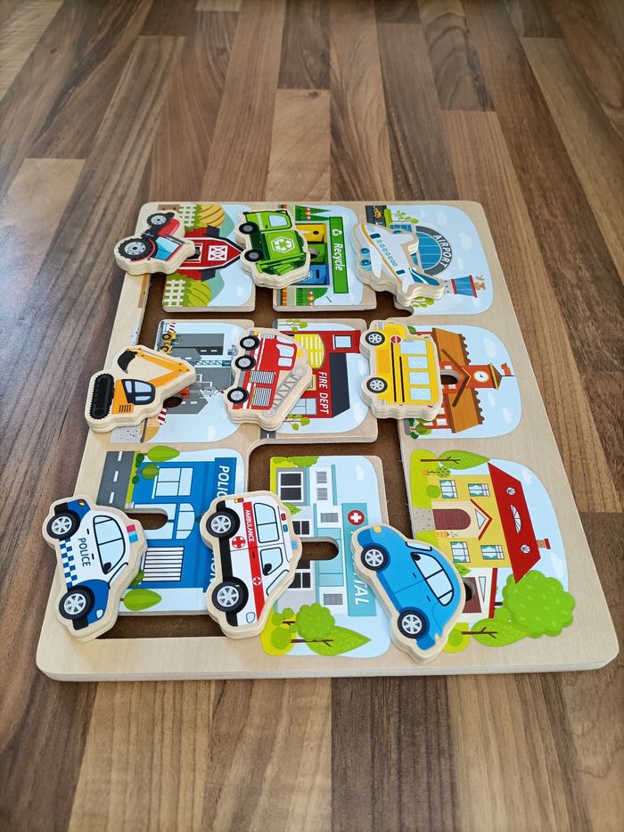 Puzzle labyrinthe bois voitures - photo numéro 5