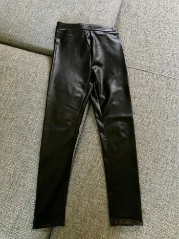 Pantalon slim effet cuir