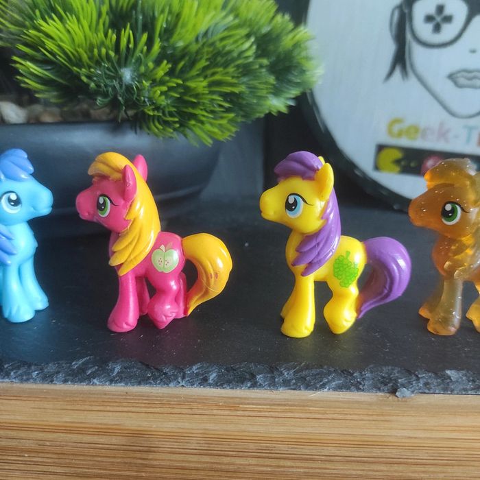 5 My Little Pony G4 blind bag Lucky Clover Cherry Fizzy Goldengrape Big Mcintosh note worthy - photo numéro 3