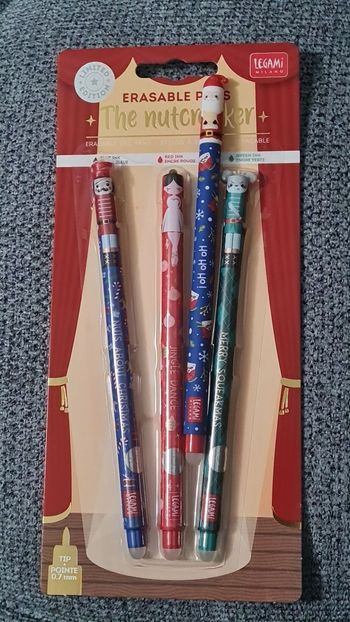 Legami Set Noel 2025 Casse Noisette The Nutcracker + Père Noel 2024 Bleu édition Angleterre UK
