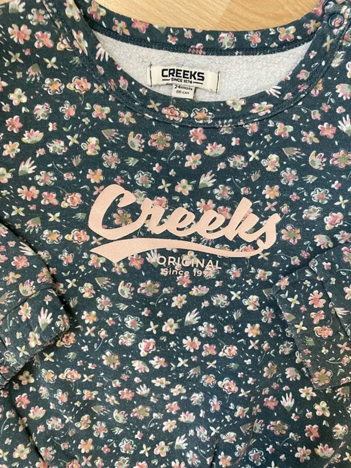 Pull col rond fleuries 24mois Creeks - photo numéro 2