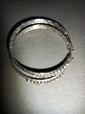 Boucle d'oreille créole argenté