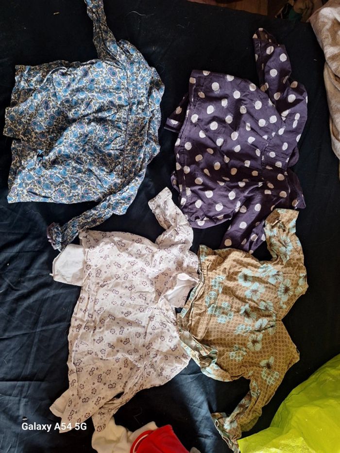 Lot 4 chemisier fille 12 mois