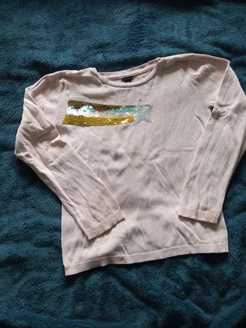 Pull sequins Kiabi 10 ans