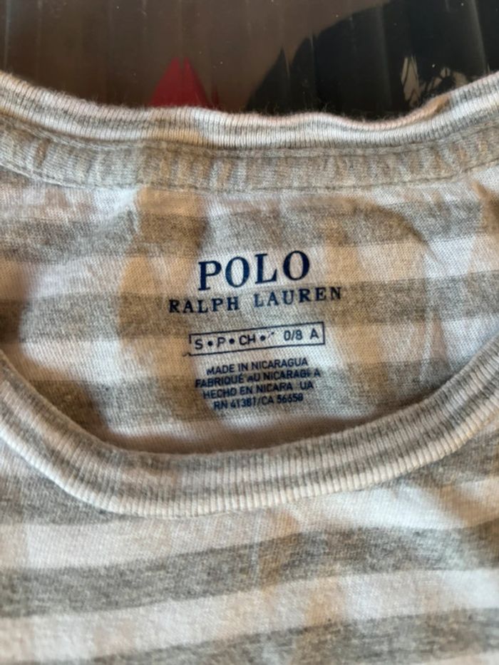 T shirt Ralph Lauren gris - photo numéro 3