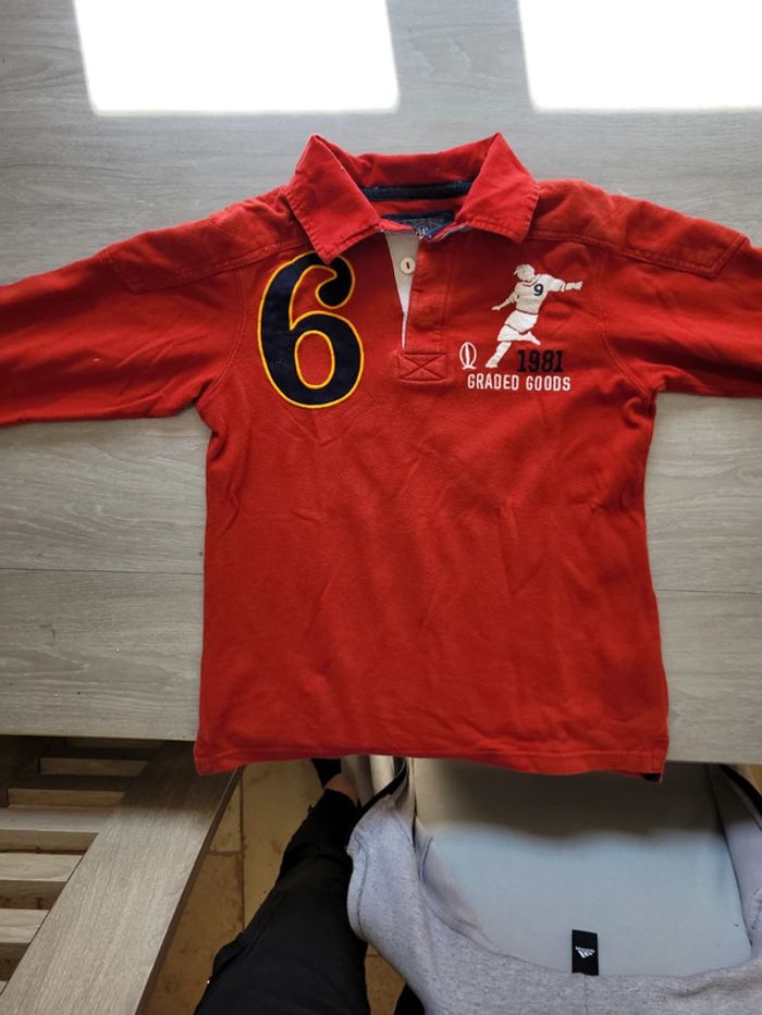Polo manches longues T 8/10 ans