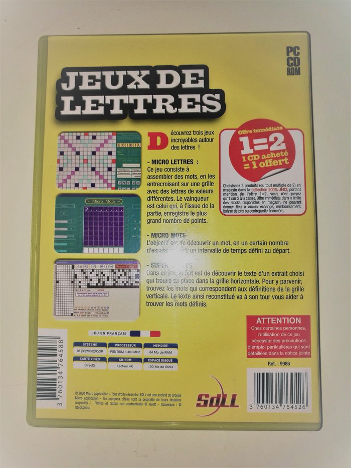 Jeux de lettres sur Pc millésime 2007 - photo numéro 2
