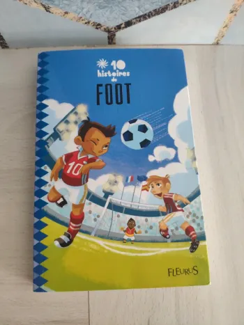 Livre enfant jeunesse 10 histoires de foot Fleurus