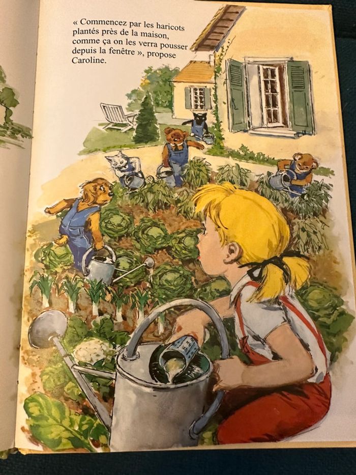 Livre rarissime Caroline et le potager ensorcelé album bd Pierre Probst Hachette collection - photo numéro 3