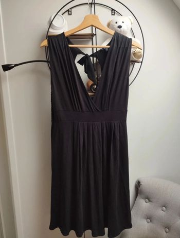 Robe noire maternité, grossesse et allaitement taille 42/44