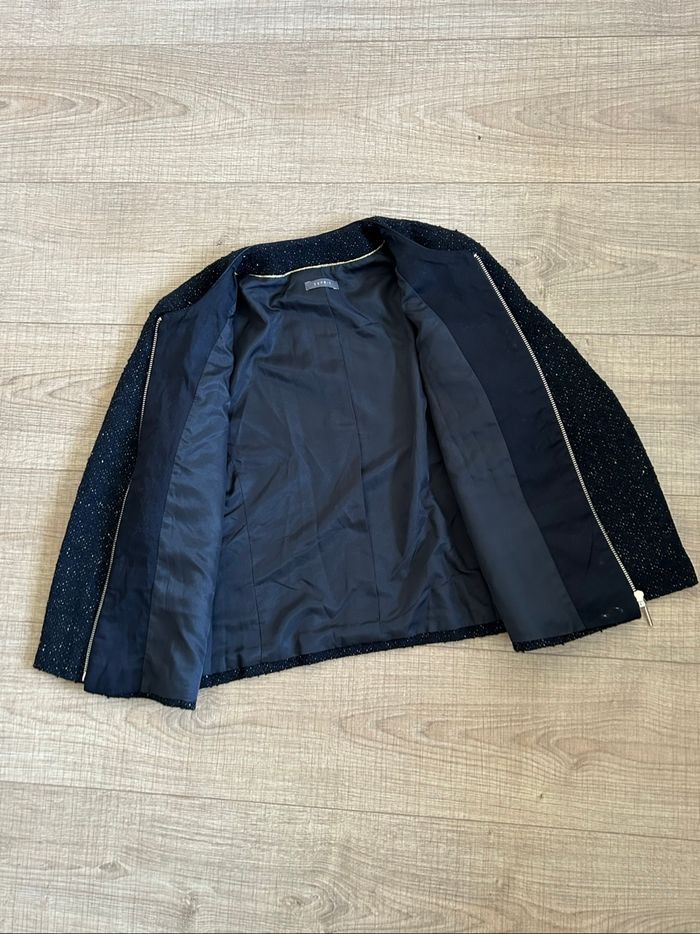 Veste courte noire et dorée Esprit taille française 38 TBE - photo numéro 8