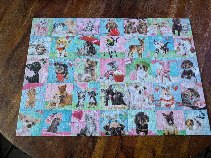 Magnifique puzzle Studio pets Jumbo 500 pièces + poster - photo numéro 2