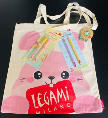 Lot collector Pâques Legami 2025-2026 avec tote bag édition limitée