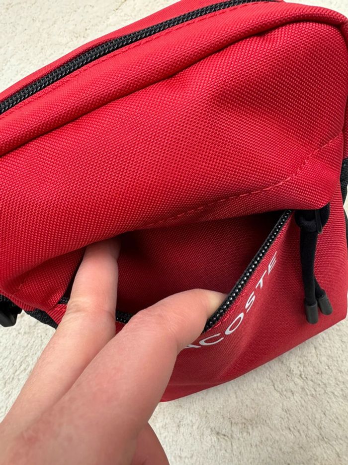 Sacoche Lacoste Neuve Rouge - photo numéro 9