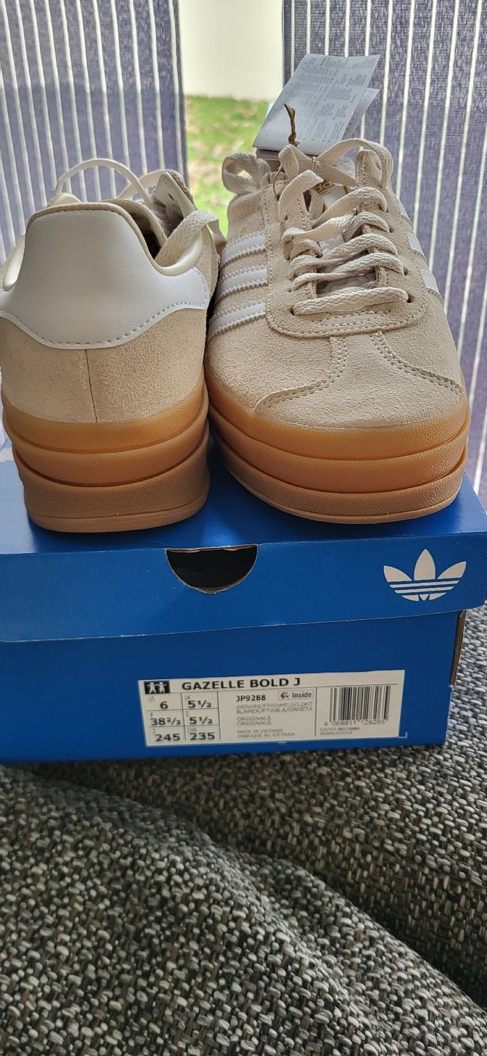 Adidas Gazelle Bold J - Taille 38 ⅔ - photo numéro 7
