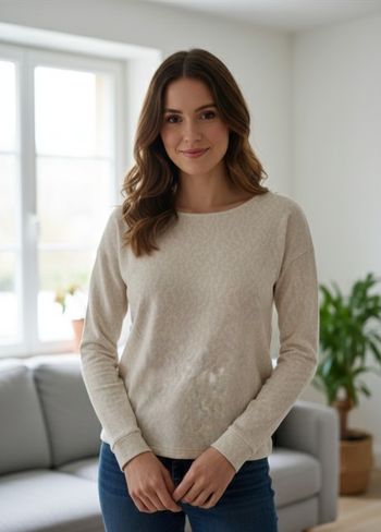 Pull beige doré femme camaïeu