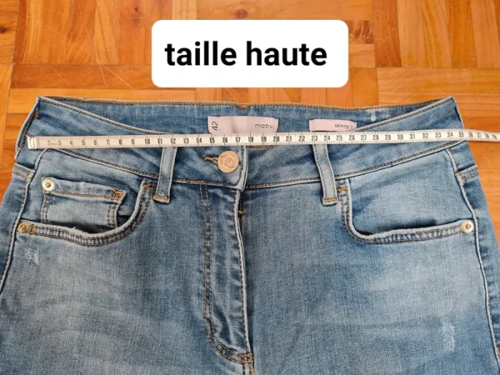 Jeans femme taille haute Motivi T38 FR - photo numéro 11